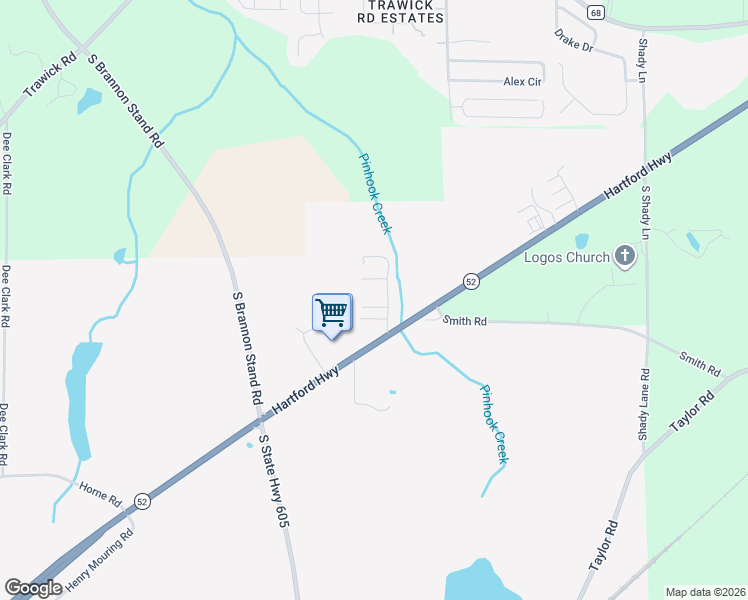 map of restaurants, bars, coffee shops, grocery stores, and more near 38 Venture Drive in Taylor