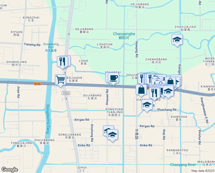 map of restaurants, bars, coffee shops, grocery stores, and more near in 