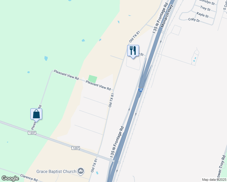 map of restaurants, bars, coffee shops, grocery stores, and more near 2120 Church Avenue in Troy