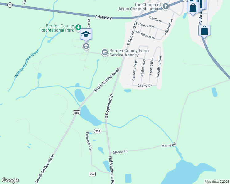 map of restaurants, bars, coffee shops, grocery stores, and more near 1512 South Dogwood Drive in Nashville