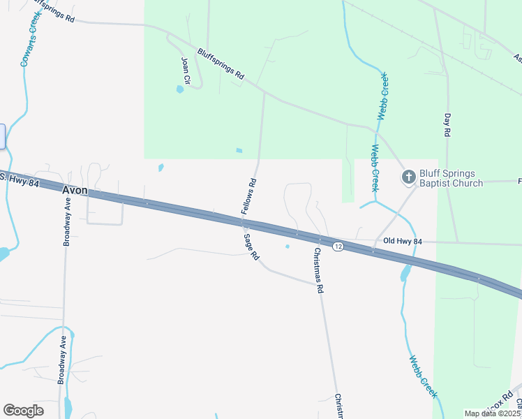 map of restaurants, bars, coffee shops, grocery stores, and more near 7777 U.S. 84 in Ashford