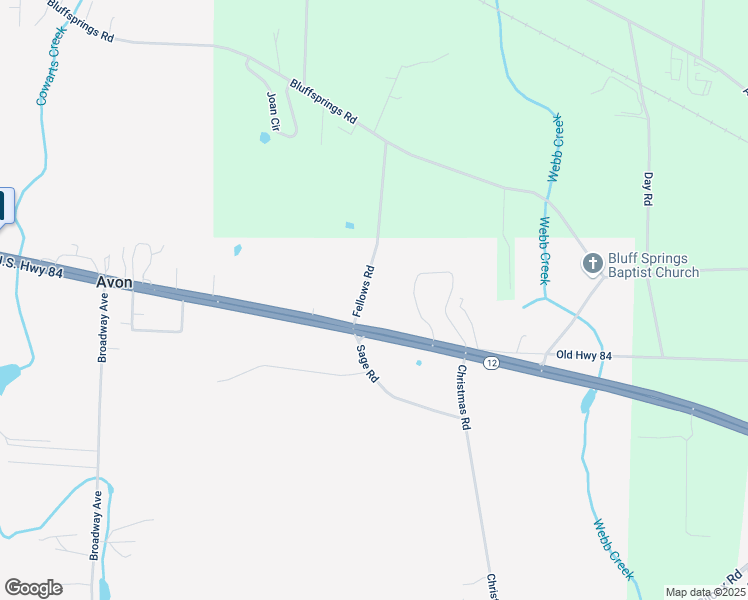 map of restaurants, bars, coffee shops, grocery stores, and more near 7777 U.S. 84 in Ashford