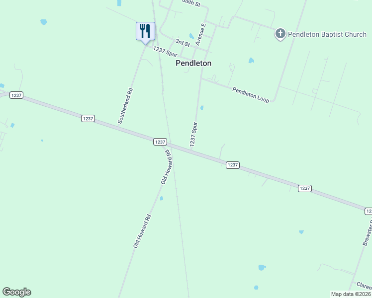 map of restaurants, bars, coffee shops, grocery stores, and more near 2650 FM 2268 in Temple