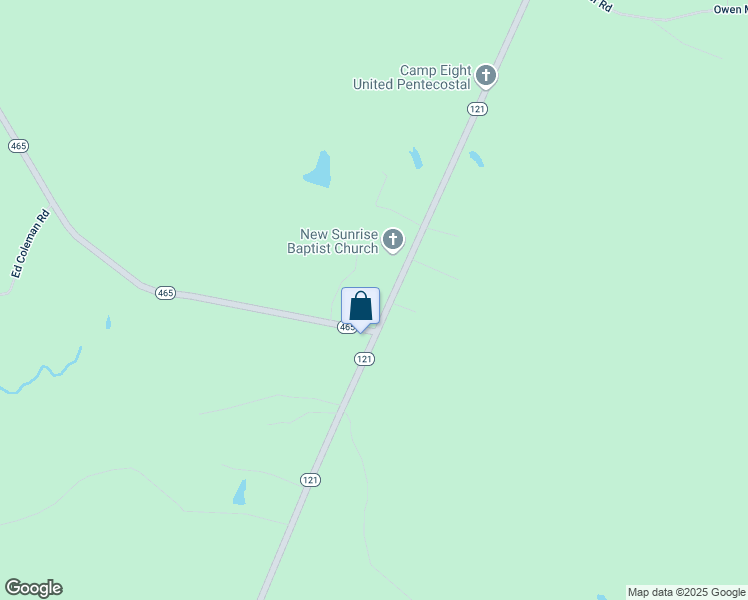 map of restaurants, bars, coffee shops, grocery stores, and more near 2567 Louisiana 121 in Otis