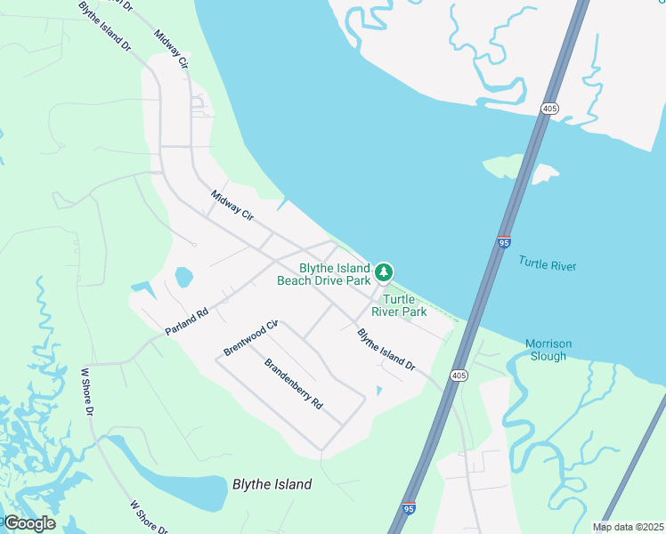map of restaurants, bars, coffee shops, grocery stores, and more near 150 Midway Circle in Brunswick