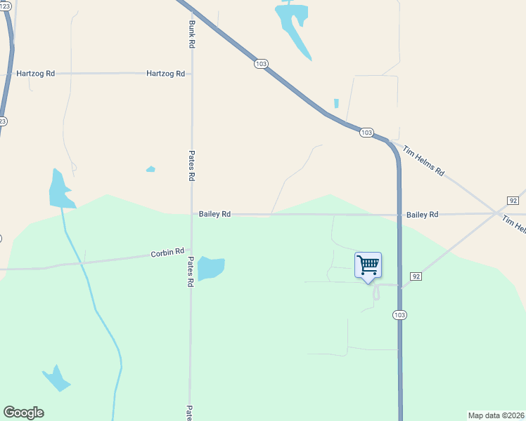 map of restaurants, bars, coffee shops, grocery stores, and more near 365 Bailey Road in Slocomb