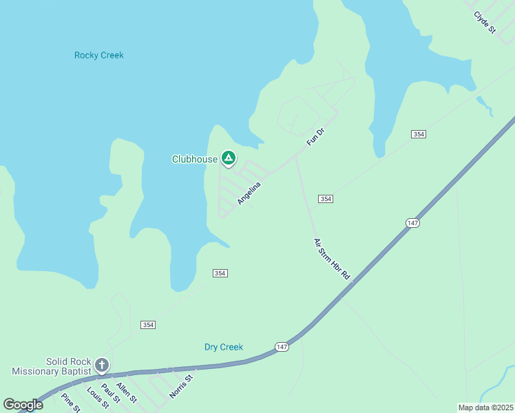 map of restaurants, bars, coffee shops, grocery stores, and more near 345 Angelina Street in Zavalla