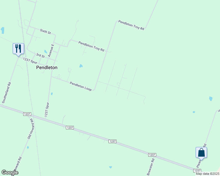 map of restaurants, bars, coffee shops, grocery stores, and more near 2677 West Ranch Road in Troy