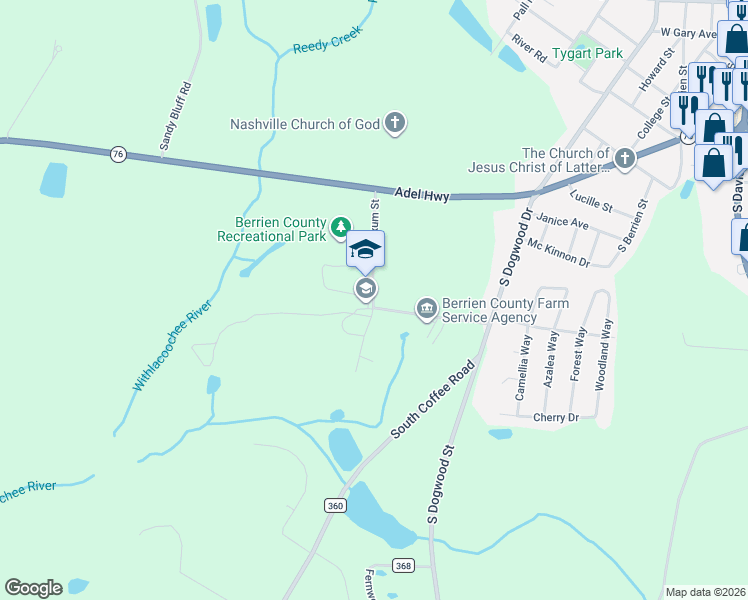 map of restaurants, bars, coffee shops, grocery stores, and more near 1016 Exum Street in Nashville