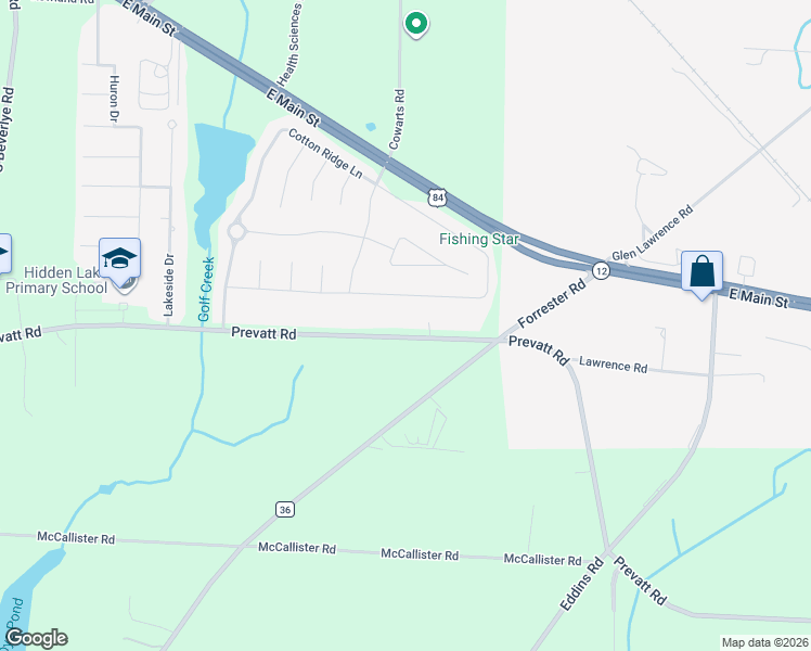 map of restaurants, bars, coffee shops, grocery stores, and more near 2129 Prevatt Road in Dothan