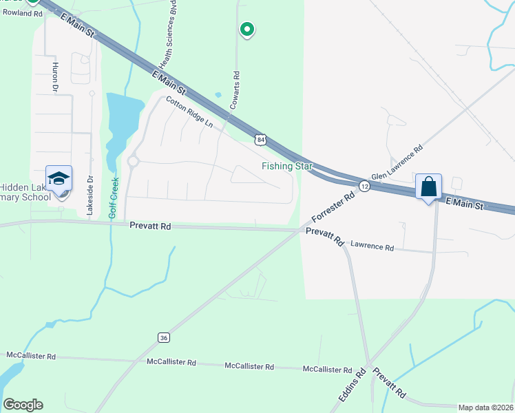 map of restaurants, bars, coffee shops, grocery stores, and more near 2227 Prevatt Road in Dothan
