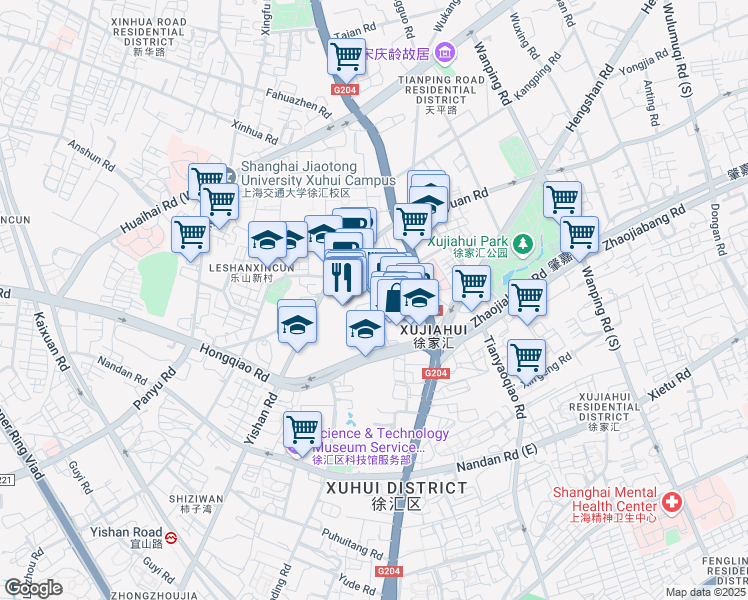 map of restaurants, bars, coffee shops, grocery stores, and more near in 