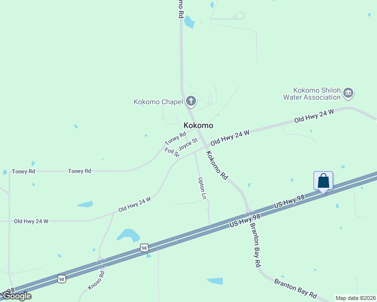 map of restaurants, bars, coffee shops, grocery stores, and more near 270-374 Old Highway 24 West in Marion