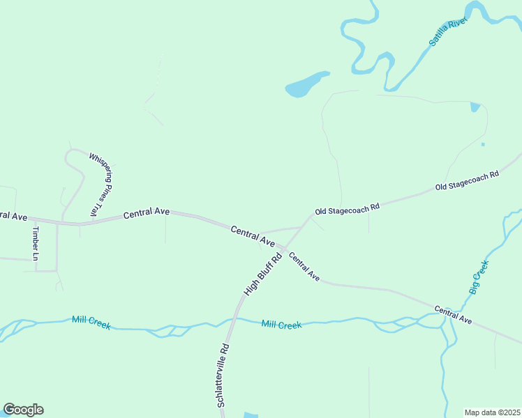 map of restaurants, bars, coffee shops, grocery stores, and more near 10579 Central Avenue in Waycross