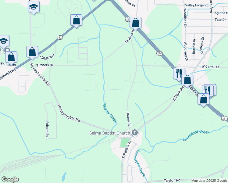 map of restaurants, bars, coffee shops, grocery stores, and more near 1511 Shrewsbury Drive in Dothan