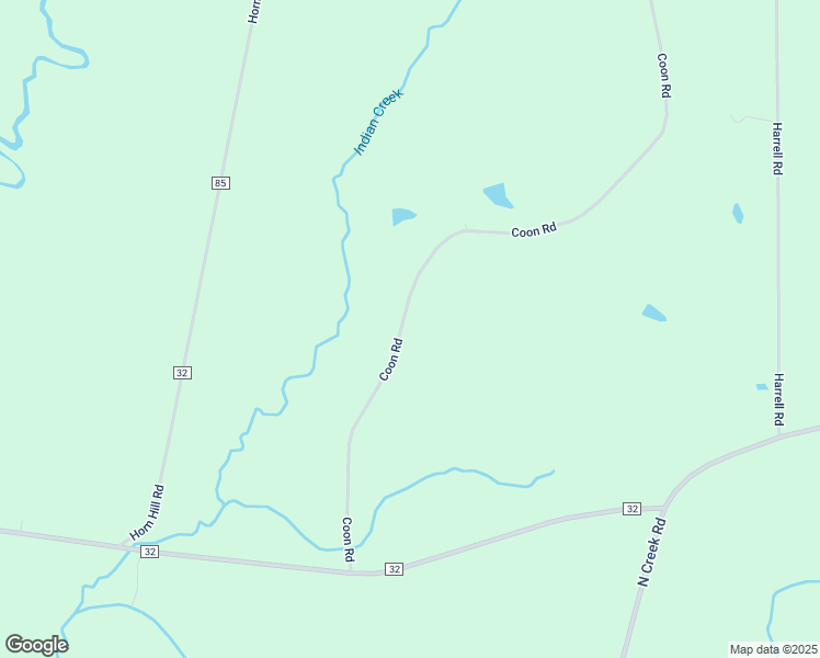 map of restaurants, bars, coffee shops, grocery stores, and more near Coon Road in Opp