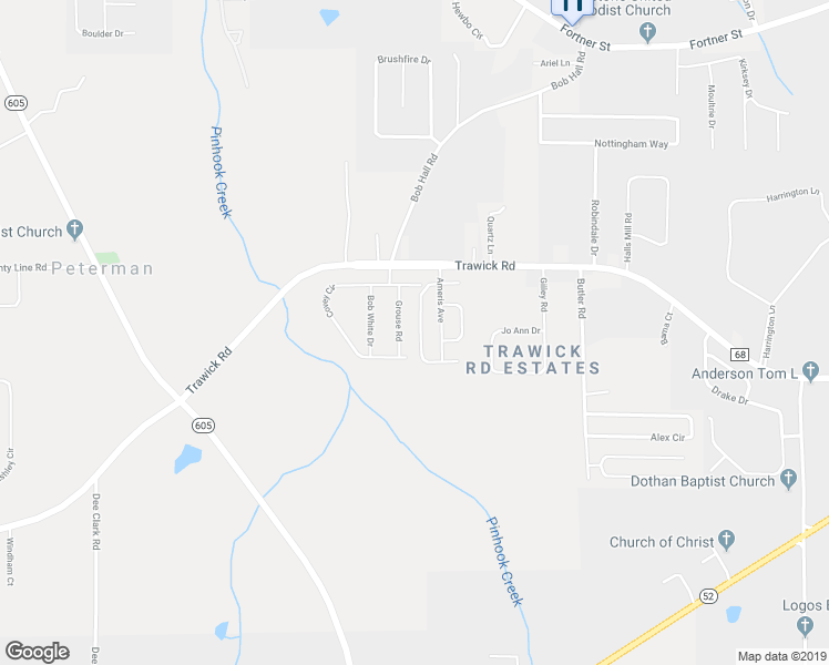 map of restaurants, bars, coffee shops, grocery stores, and more near 120 Paul Revere Run in Dothan