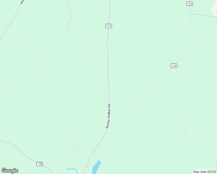 map of restaurants, bars, coffee shops, grocery stores, and more near County Road 174 in Brantley County