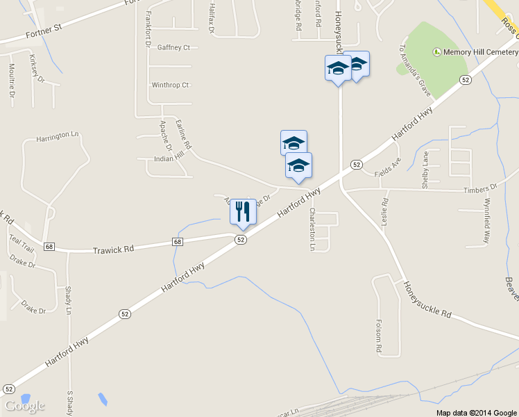 map of restaurants, bars, coffee shops, grocery stores, and more near 113 Autumn Ridge Drive in Dothan