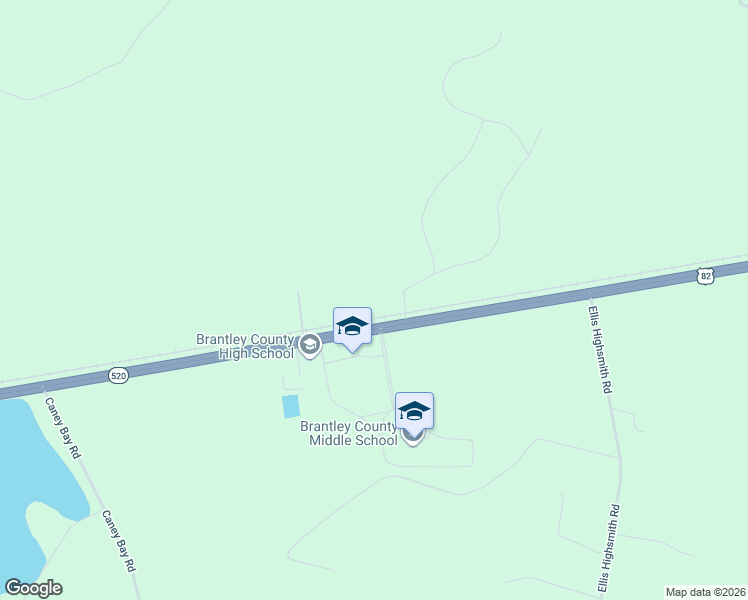 map of restaurants, bars, coffee shops, grocery stores, and more near 42 Patricia H Drive in Nahunta