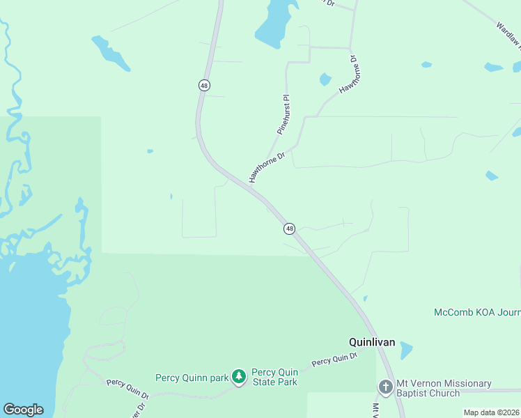 map of restaurants, bars, coffee shops, grocery stores, and more near 4197 Highway 48 in McComb