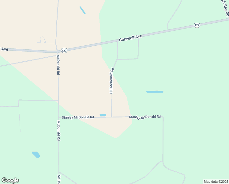 map of restaurants, bars, coffee shops, grocery stores, and more near 459 O E McDonald Road in Waycross