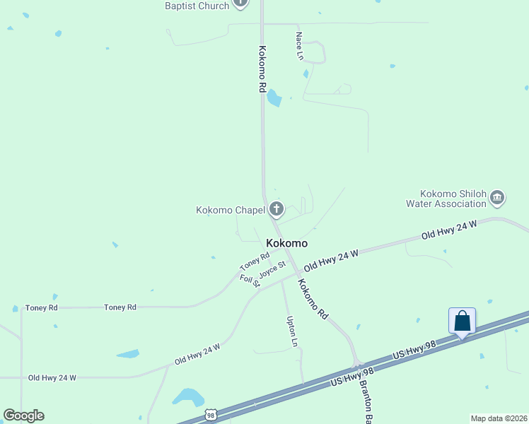 map of restaurants, bars, coffee shops, grocery stores, and more near 30 Newton Street in Kokomo