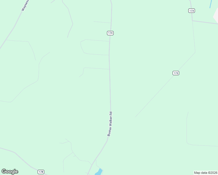 map of restaurants, bars, coffee shops, grocery stores, and more near County Road 174 in Brantley County