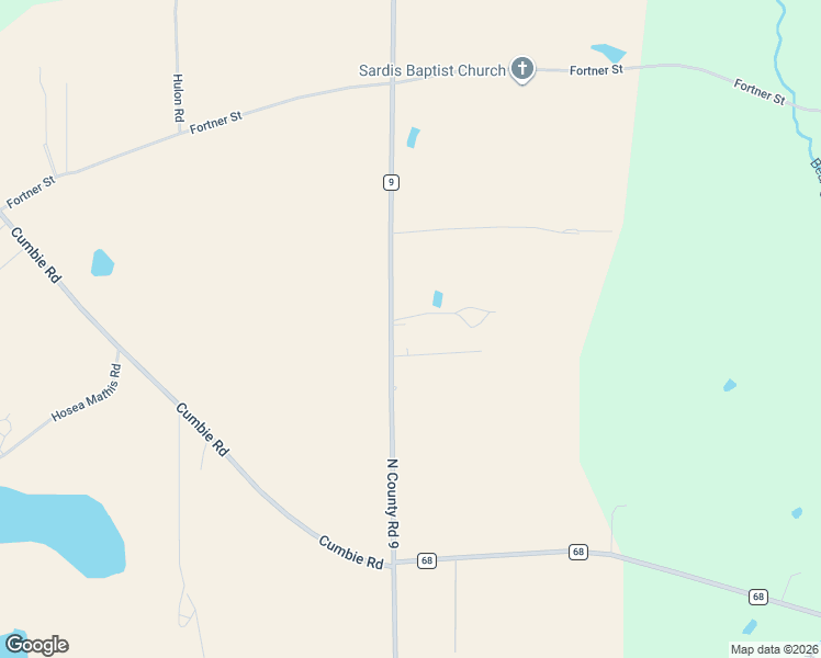 map of restaurants, bars, coffee shops, grocery stores, and more near 3153 County Road 9 in Newton