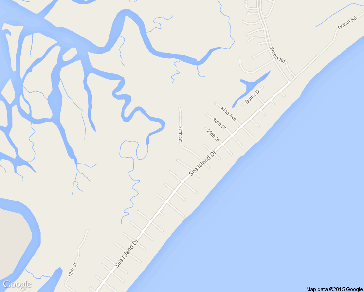 map of restaurants, bars, coffee shops, grocery stores, and more near 230-456 27th Street in Sea Island