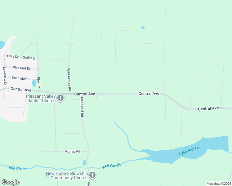 map of restaurants, bars, coffee shops, grocery stores, and more near 7532 Central Avenue in Waycross