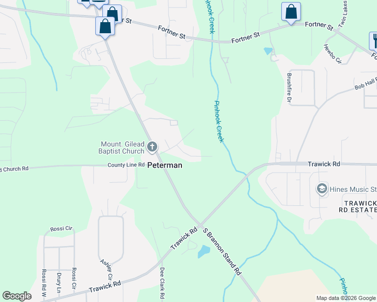 map of restaurants, bars, coffee shops, grocery stores, and more near 2887 South Brannon Stand Road in Dothan