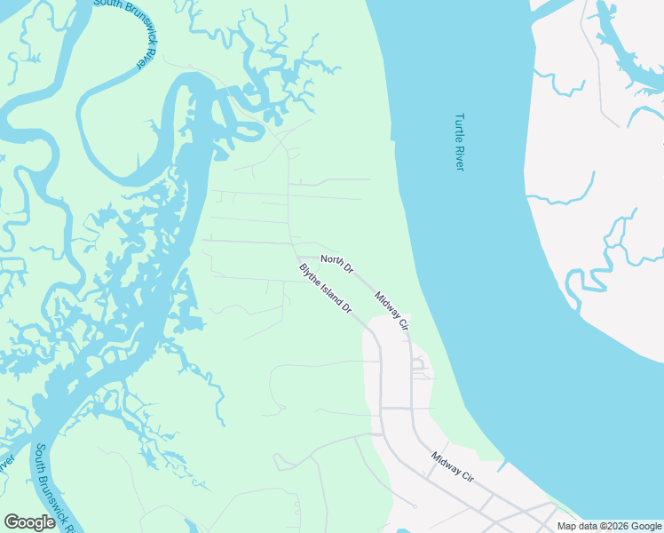 map of restaurants, bars, coffee shops, grocery stores, and more near 144 North Drive in Brunswick