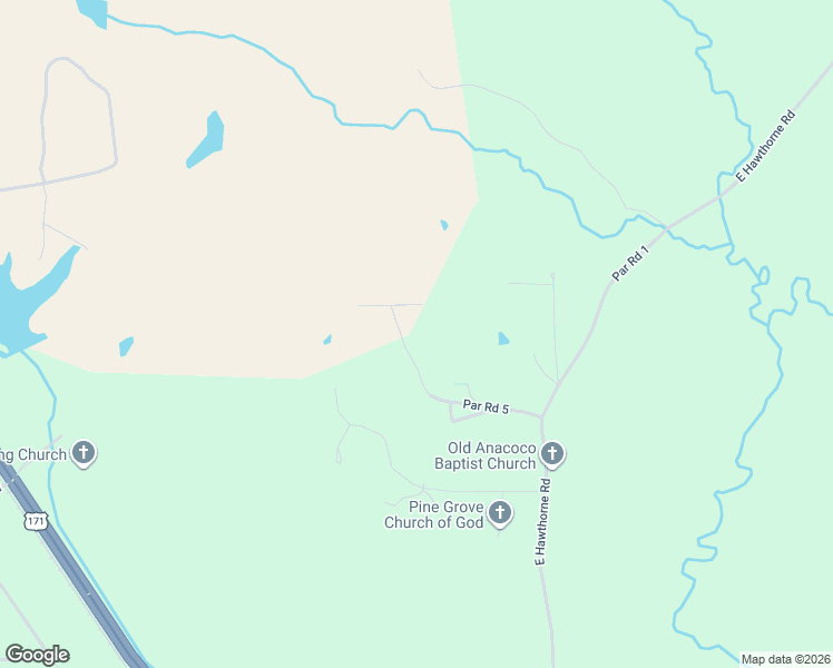 map of restaurants, bars, coffee shops, grocery stores, and more near Par Road 5 in Leesville