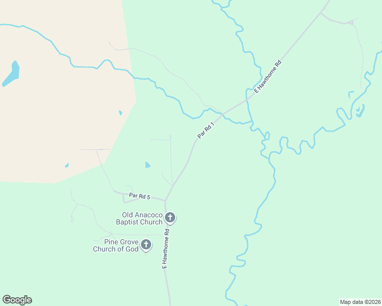 map of restaurants, bars, coffee shops, grocery stores, and more near 2600 East Hawthorne Road in Anacoco