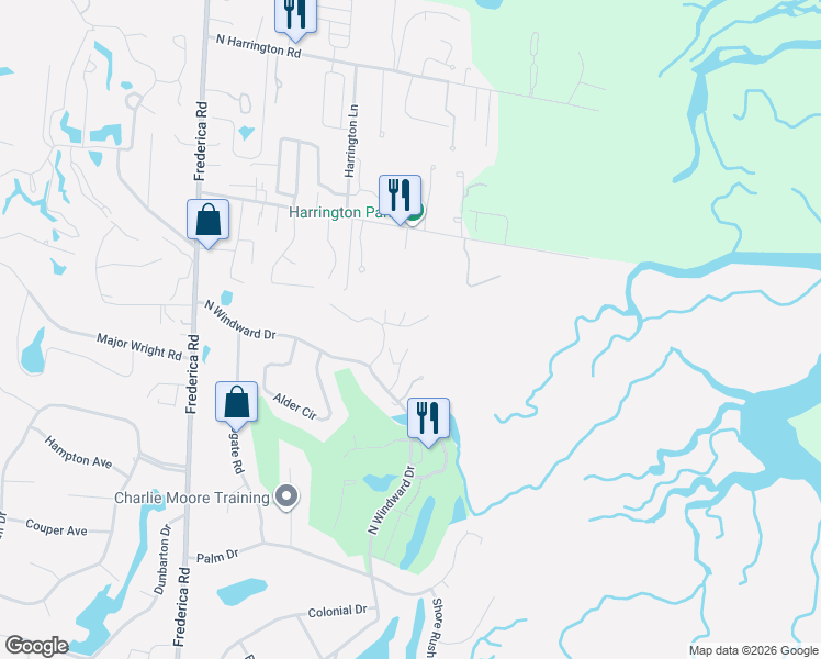 map of restaurants, bars, coffee shops, grocery stores, and more near 151 Linkside Drive in St. Simons Island