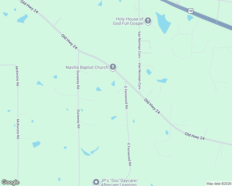 map of restaurants, bars, coffee shops, grocery stores, and more near 3133 East Fernwood Road in McComb