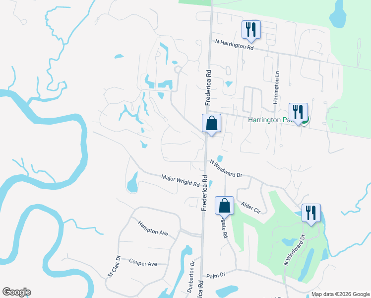 map of restaurants, bars, coffee shops, grocery stores, and more near 714 Deer Run Villas in St. Simons Island