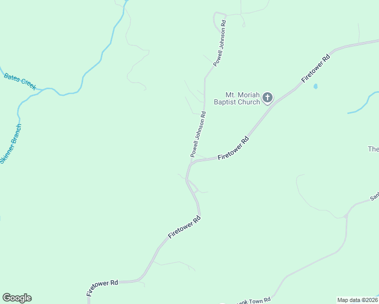 map of restaurants, bars, coffee shops, grocery stores, and more near 64 Powell Johnson Road in McIntosh