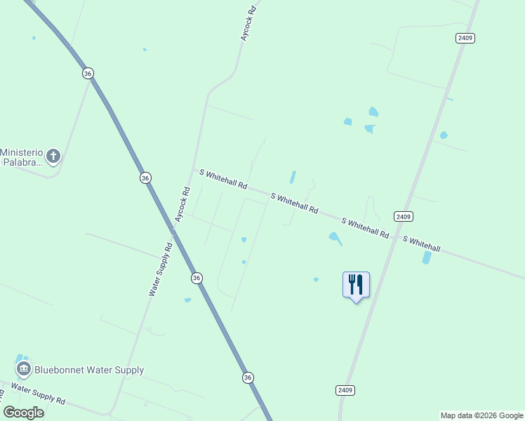 map of restaurants, bars, coffee shops, grocery stores, and more near 11865-12357 South Whitehall Road in Moody
