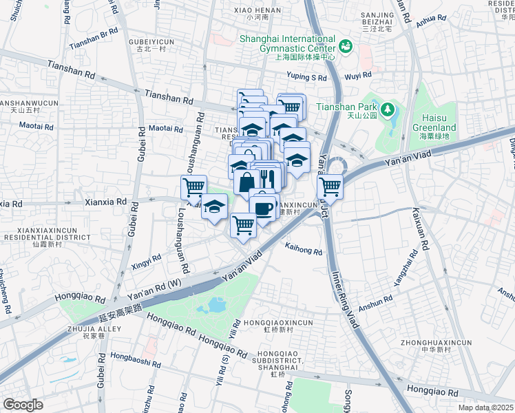 map of restaurants, bars, coffee shops, grocery stores, and more near in 