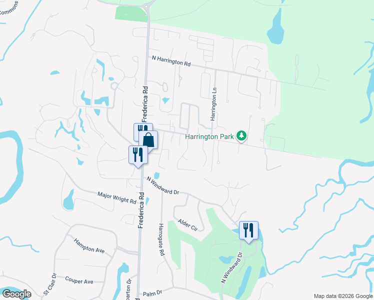 map of restaurants, bars, coffee shops, grocery stores, and more near Sinclair Pointe in Saint Simons Island