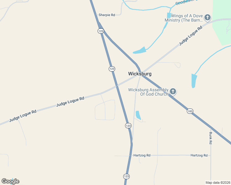 map of restaurants, bars, coffee shops, grocery stores, and more near 5613 Judge Logue Road in Newton