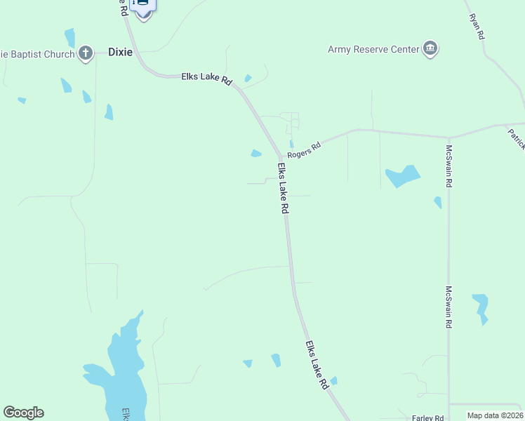 map of restaurants, bars, coffee shops, grocery stores, and more near 983 Elks Lake Road in Hattiesburg