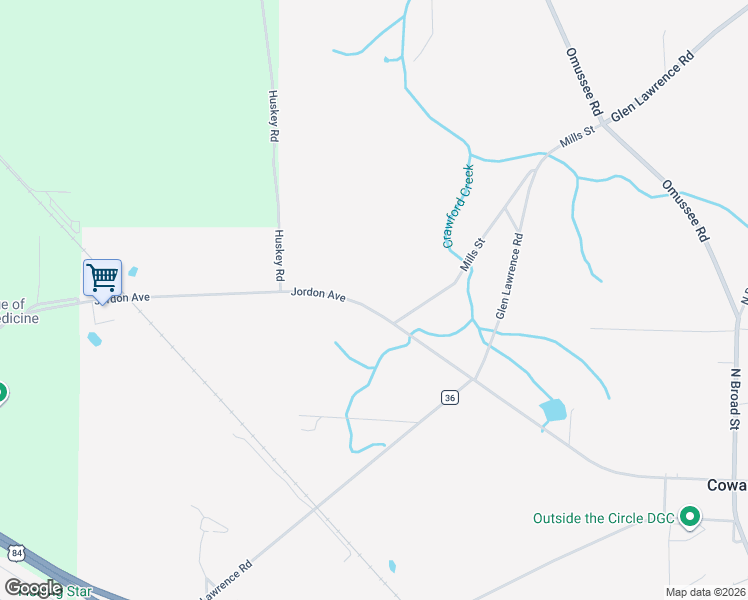 map of restaurants, bars, coffee shops, grocery stores, and more near 1835 Jordon Avenue in Dothan