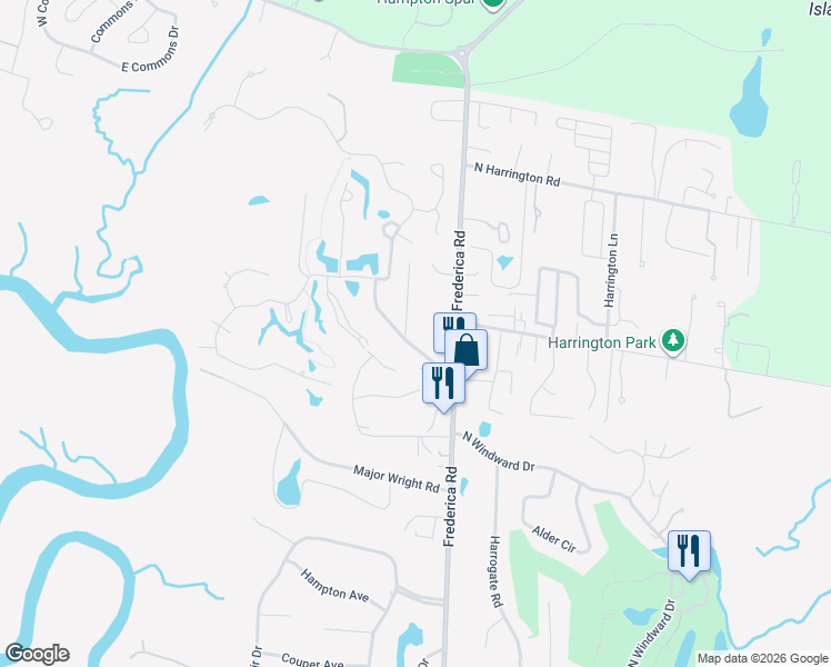 map of restaurants, bars, coffee shops, grocery stores, and more near 200 General Oglethorpe Road in St. Simons Island