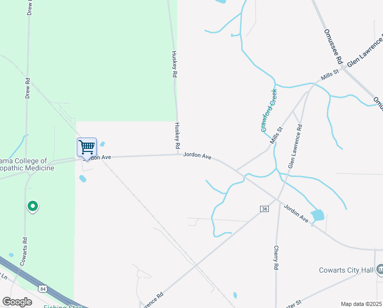 map of restaurants, bars, coffee shops, grocery stores, and more near 1674 Jordon Avenue in Dothan