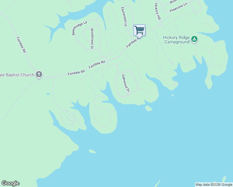 map of restaurants, bars, coffee shops, grocery stores, and more near 350 Driftwood Loop in Hemphill
