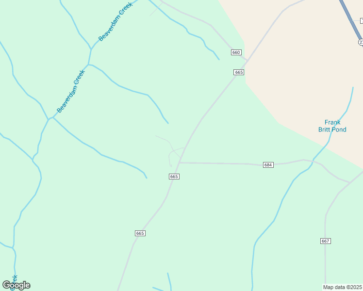 map of restaurants, bars, coffee shops, grocery stores, and more near 939 County Road 665 in Chancellor
