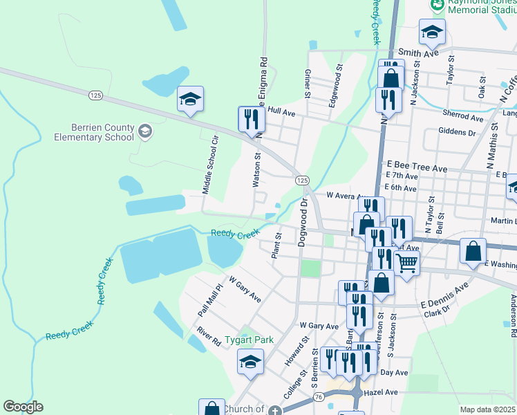 map of restaurants, bars, coffee shops, grocery stores, and more near 201 Watson Street in Nashville